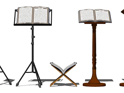 Iron Music Stand Different Designs with Metal Structure for Musical Use 3d model