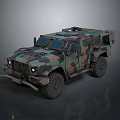 Camouflage Armored Military Vehicle With Off Road Design And Front Bumper