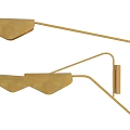 Modern Golden Wall Lamp With Curved Design Multiple Light Heads And Warm Yellow Illumination