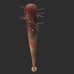 Wolf Stick Weapon Nail Stick Zombie Weapon Wolf Stick 3d model