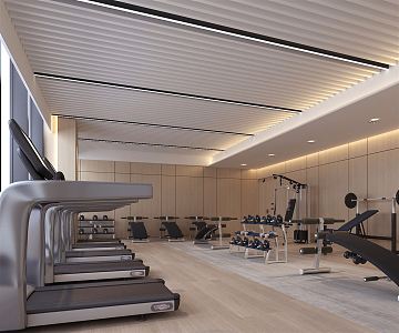 Modern Gym 3d model