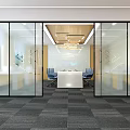 Modern Monitoring Room Public Security Bureau Centralization Control Center 3d model