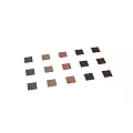 Spherical Components With Various Metallic Colors And Different Background Textures