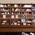 full wall bookcase 3d model