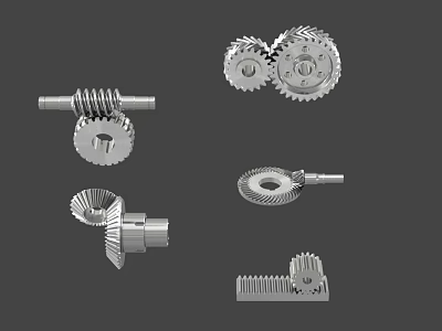 Hardware Tools Including Gears Worm Gears Racks and Precision Mechanical Parts 3d model