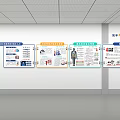 Exhibition Hall Culture Wall with Information Panels Charts and Illustrations