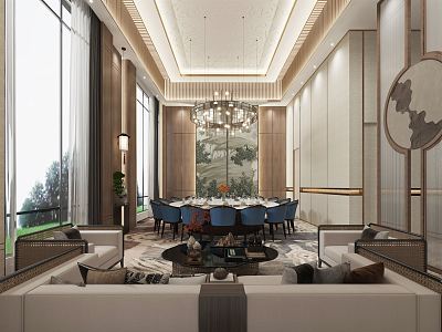 New Chinese Room Hotel Box 3d model