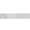 Suspended Ceiling with Perforated Square Panels Metal Grid Frame and Textured Surface 3d model