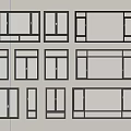 modern window broken bridge window casement window floor-to-ceiling window aluminum alloy window 3d model