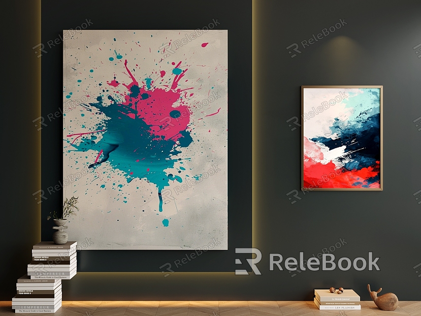 abstract decorative painting model