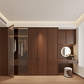 Middle style wardrobe 3d model