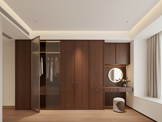 Middle style wardrobe 3d model