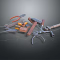 Essential Hardware Tools Set Including Hammer Pliers Wrench And Screwdriver For DIY Projects