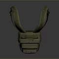 Durable Khaki Tactical Backpack With Multiple Pockets Webbing Straps And Shoulder Straps