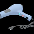 Smart Machine Hair Dryer Light Blue Design With Colorful Buttons And Power Cord