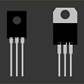 Transistor Semiconductor Radio Transistor Library 3d model
