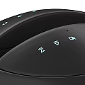 Black Smart Device With Unique Oval Shape Design 3d model