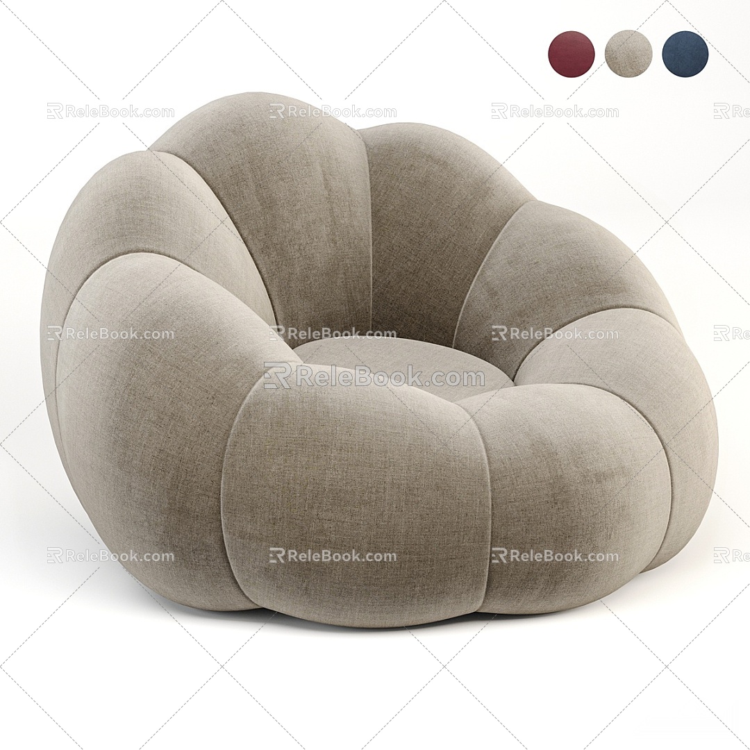 Single sofa 3d model