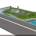 Serene Garden Landscape Design With Lush Greenery Water Features And Trees