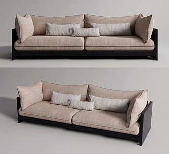 Modern double sofa 3d model