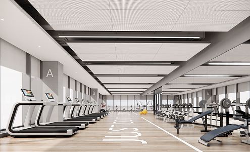 Modern Gym 3d model