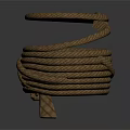 Handmade Brown Spiral Shaped Decorative Storage Basket Crafted From Thick Jute Rope