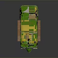 Yellow Roof Green Body Auto Rickshaw With Open Cabin Seats And Windshield
