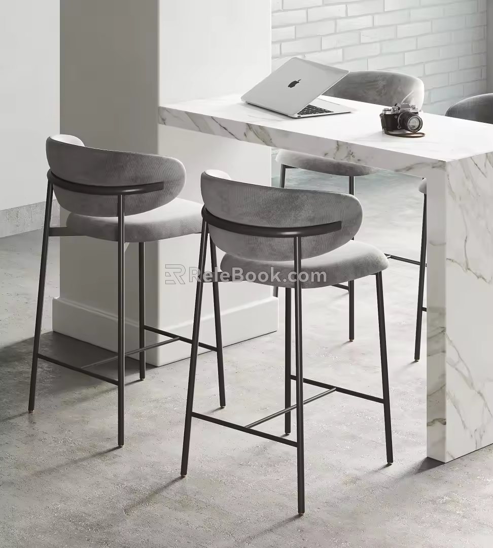 Modern Bar Chair Combination Bar Chair Combination 3d model