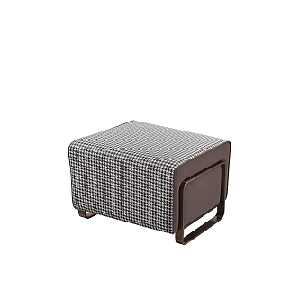 Modern sofa stool pedal 3d model