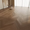 Natural Herringbone Oak Wood Flooring In Bright Living Room Interior Space