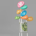 Art Installation With Colorful Directional Signs In Vibrant Hues For Wayfinding And Information