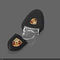 Porsche Car Key Fob With Open Black Case And Logo Design For Daily Use