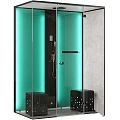 Modern Shower Sauna Steam Sauna Shower Tylo Pixel 3d model