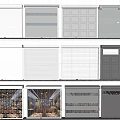 Various Roller Shutter Designs For Commercial Storefronts And Retail Spaces 3d model
