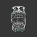 Industrial Equipment Blue Gas Cylinder With Red Valve For Industrial Applications