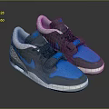 Stylish Blue Gray Sneakers With Leopard Print Details Velcro Strap And White Sole