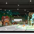 Kindergarten Indoor Playground With Tree Themed Decor And Colorful Play Structures