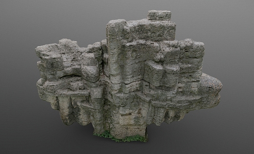 Stone Scan Stone Block Rock Reef Boulder Cliff Terrain 3d model