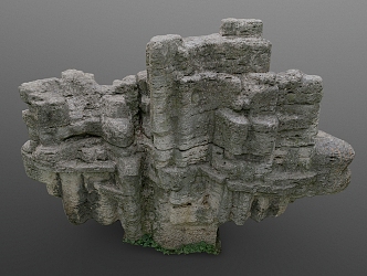 Stone Scan Stone Block Rock Reef Boulder Cliff Terrain 3d model