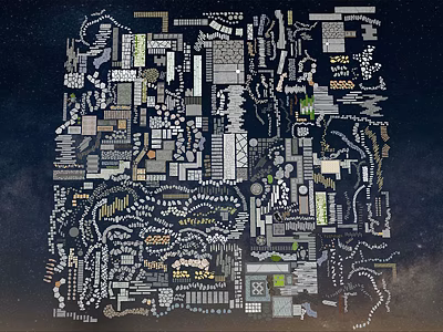 Modern Paving Sick Paving 3d model