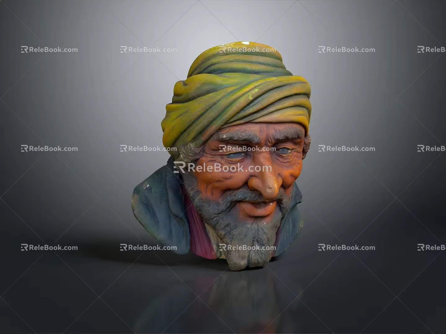Wise Old Man Old Man Ancient Old Man Ancient Wise Warlock Taoist priest wizard mage 3d model