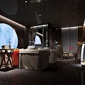 Luxurious SPA Sauna Interior Design With Massage Beds And Soft Lighting 3d model