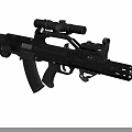 Modern Tactical Rifle Featuring Scope Ergonomic Grip And Advanced Attachments