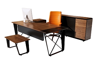 Modern office desk and chair office desk and chair combination 3d model