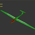 Modern Aircraft Glider Small Aircraft Small Aircraft Civilian Small Aircraft 3d model