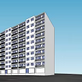 Modern Office Building Exterior Design With Multiple Floors Large Windows And Balconies