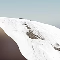 Road Facilities In Snowy Mountain Terrain With Clear Highway And Guardrails