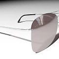 Modern Stylish Sunglasses With Metal Frame And Dark Tinted Lenses