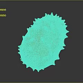 Fresh Orange Spiky Kiwano Fruit With Bumpy Surface On Dark Background