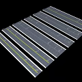 Multiple Road Lanes With Yellow Dividing Lines And Smooth Surface Structure